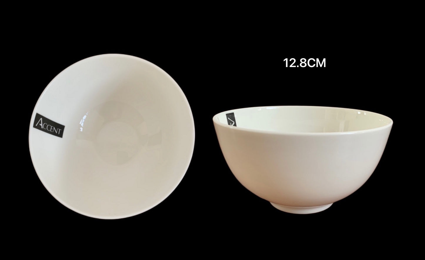 White Bone China Bowl Set - 24 x 13x7cm, Stylish Kitchen Essential