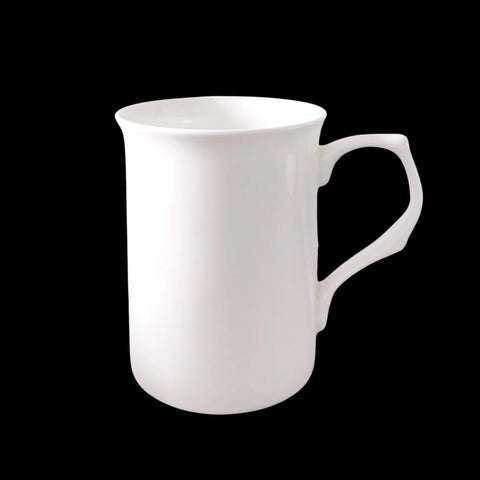 24 White Bone China Mugs 310ml - Durable & Elegant Drinkware Set - SuperSaverAU - view 1