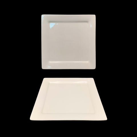 24 White New Bone China Square Side Plates 21cm - Durable & Elegant Design - SuperSaverAU - view 1