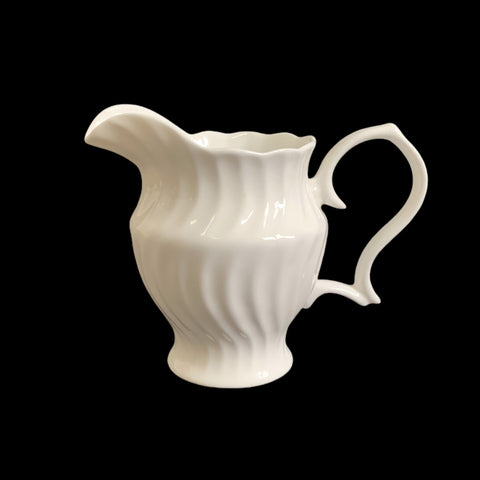 24 White Fine Bone China Embossed Creamer Jug 255ml - Elegant Design - SuperSaverAU - view 1