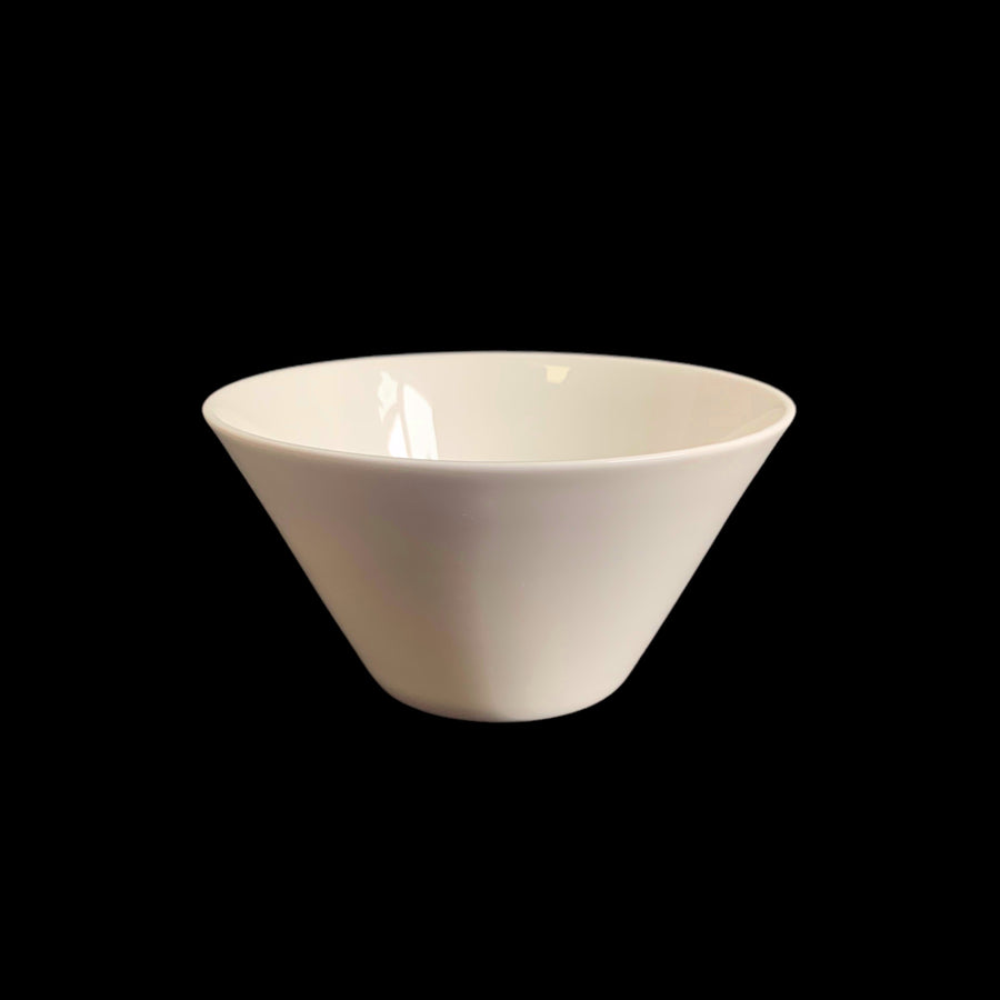 24 White Fine Bone China V Shape Bowls 5.5in 14cm - Durable & Elegant - SuperSaverAU - view 1
