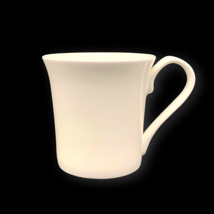 White Bone China Flare Mug 310ml - 24 Pack, 9x9cm, 10kg - SuperSaverAU - view 1