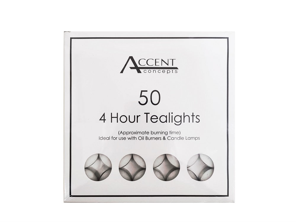 Accent 4 Hour Tealight Candle - 1000 Pack, White Wax, Relaxing Atmosphere - SuperSaverAU - view 1