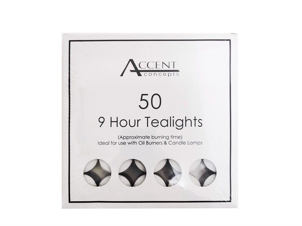 Accent 9 Hour Tealight Candle - 500 Pack, White Wax, Relaxing Atmosphere - SuperSaverAU - view 1