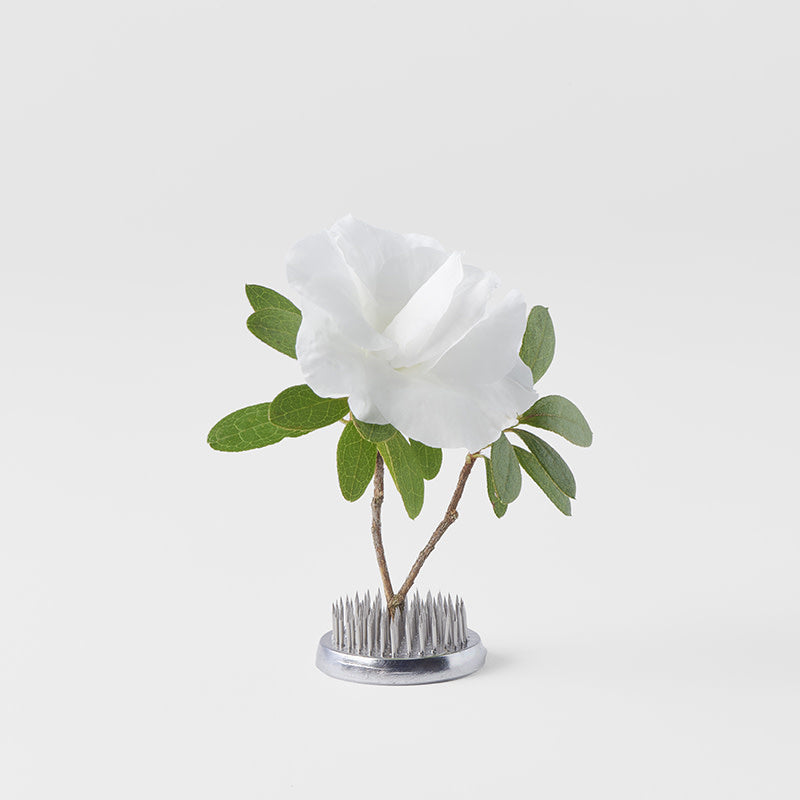Premium Kenzan Ikebana Pin Base – Round 4.6cm