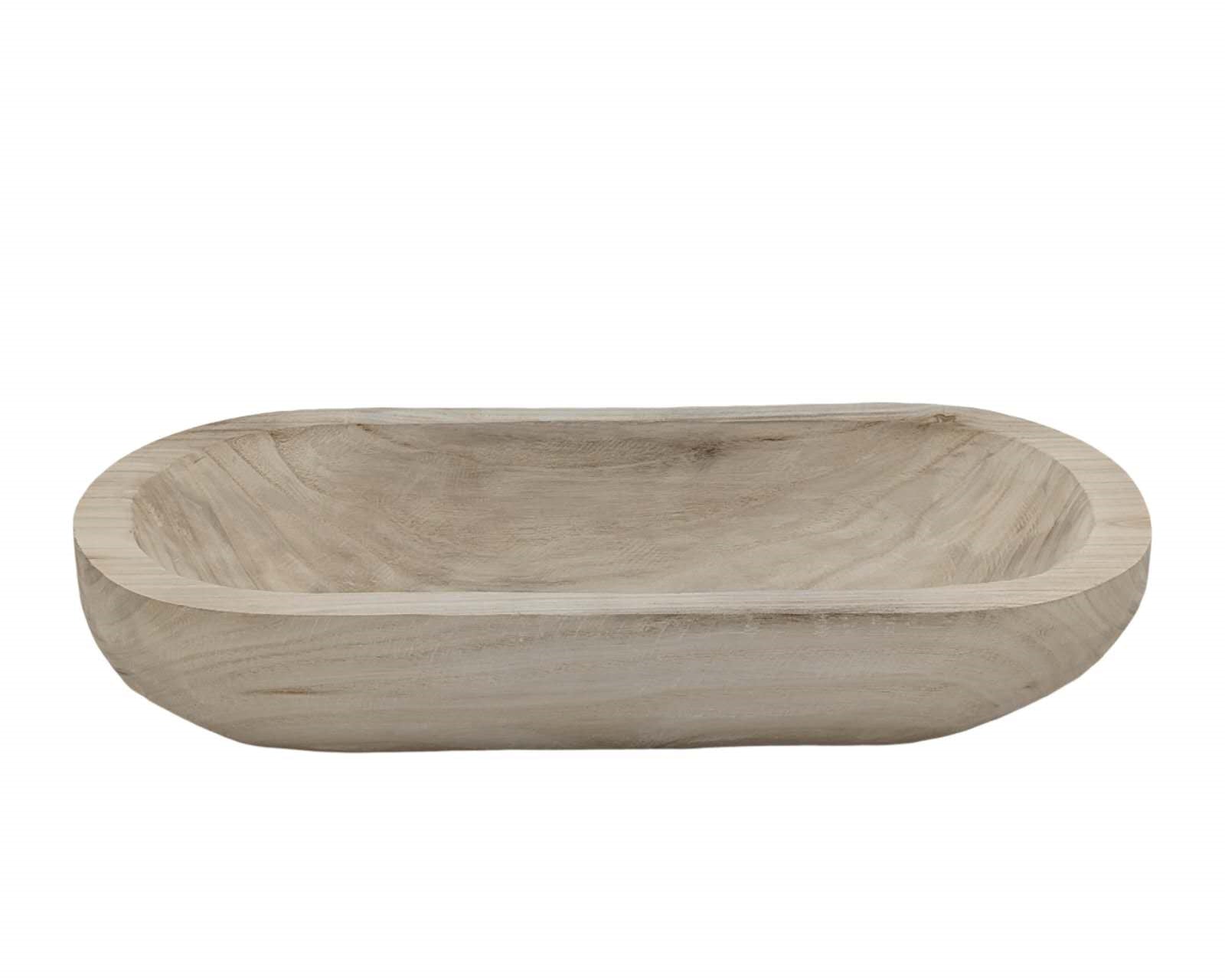 bulk 4 Wood Boat Tray Rectangle 45cm - SuperSaverAU - view 1