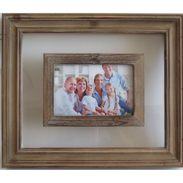 Single Glass Photo Frame with Stand & Hook - 32cm