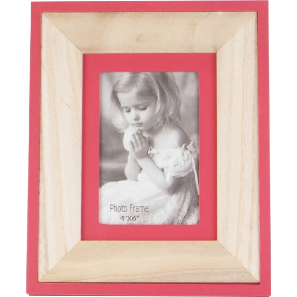 Wood Photo Frame 23cm - Rustic Charm