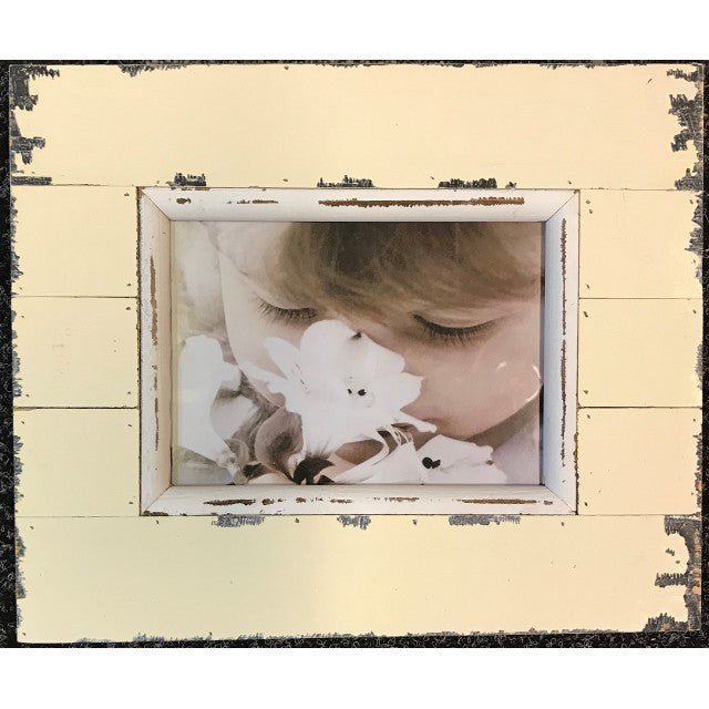 Rustic Single Photo Frame 30cm - Decorative MDF Wood Frame for 7x5" Photos