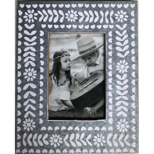Rustic Grey Single Photo Frame 25cm - MDF Decorative Frame for Memories