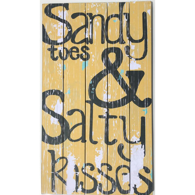 Sandy Toes Wall Art: Stylish Hanging Decor 75cm