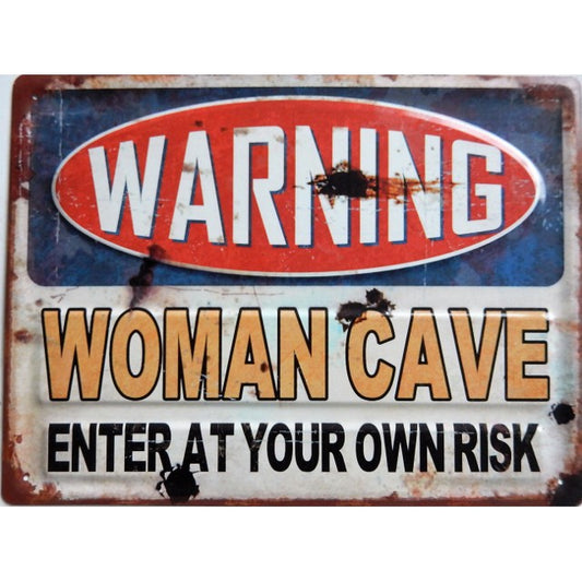 Woman Cave Wall Art - 40cm Rustic Decor