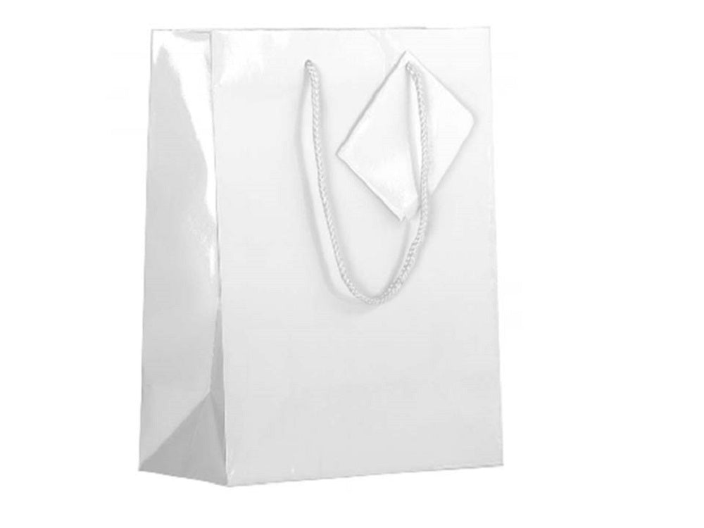 bulk 24 Xlarge Matte White Gift Bags 45cm - SuperSaverAU - view 1