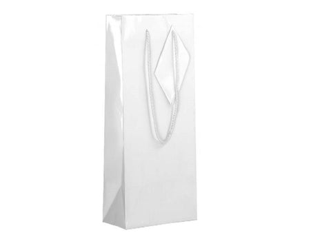 bulk 24 Bottle Gift Bags Matte White 36cm - SuperSaverAU - view 1