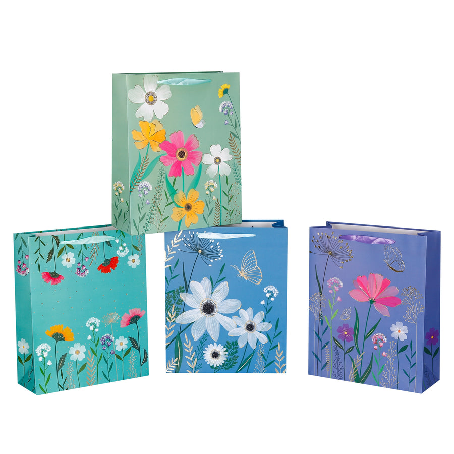 Blossom Meadow Gift Bag Assort - 24 Xlarge, Natural, 42cm, Premium Quality - SuperSaverAU - view 1