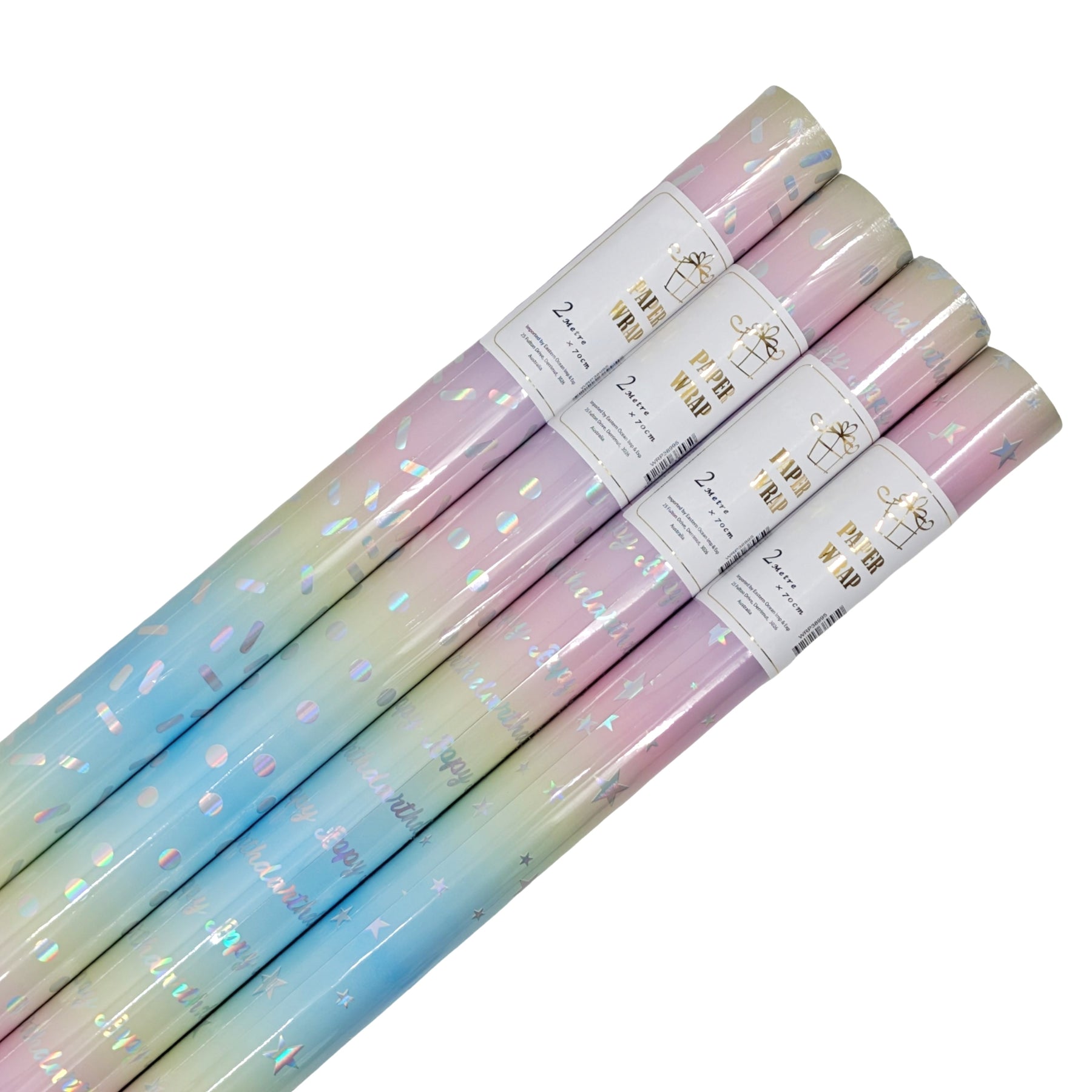 Premium Galaxy Holographic Gift Wrap – 50 Pack, 200 x 70cm