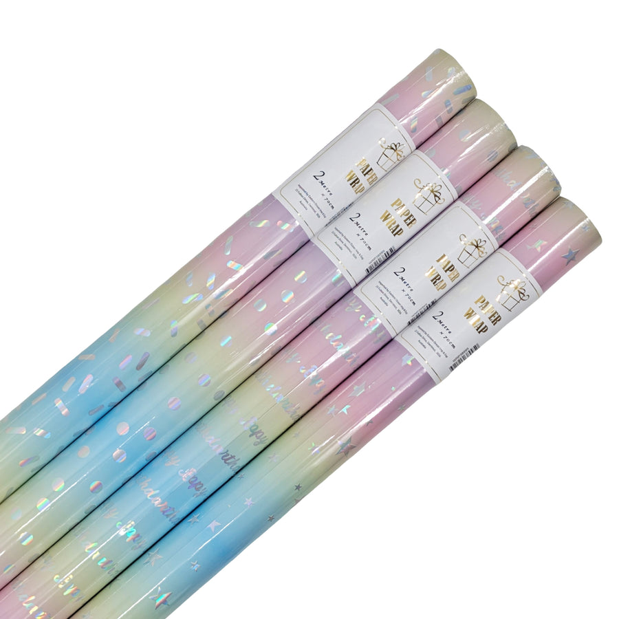 Premium Galaxy Holographic Gift Wrap – 50 Pack, 200 x 70cm
