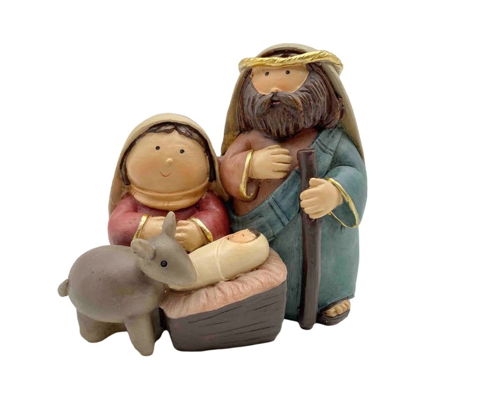 12 Xmas Nativity Decorations with Baby - 11cm