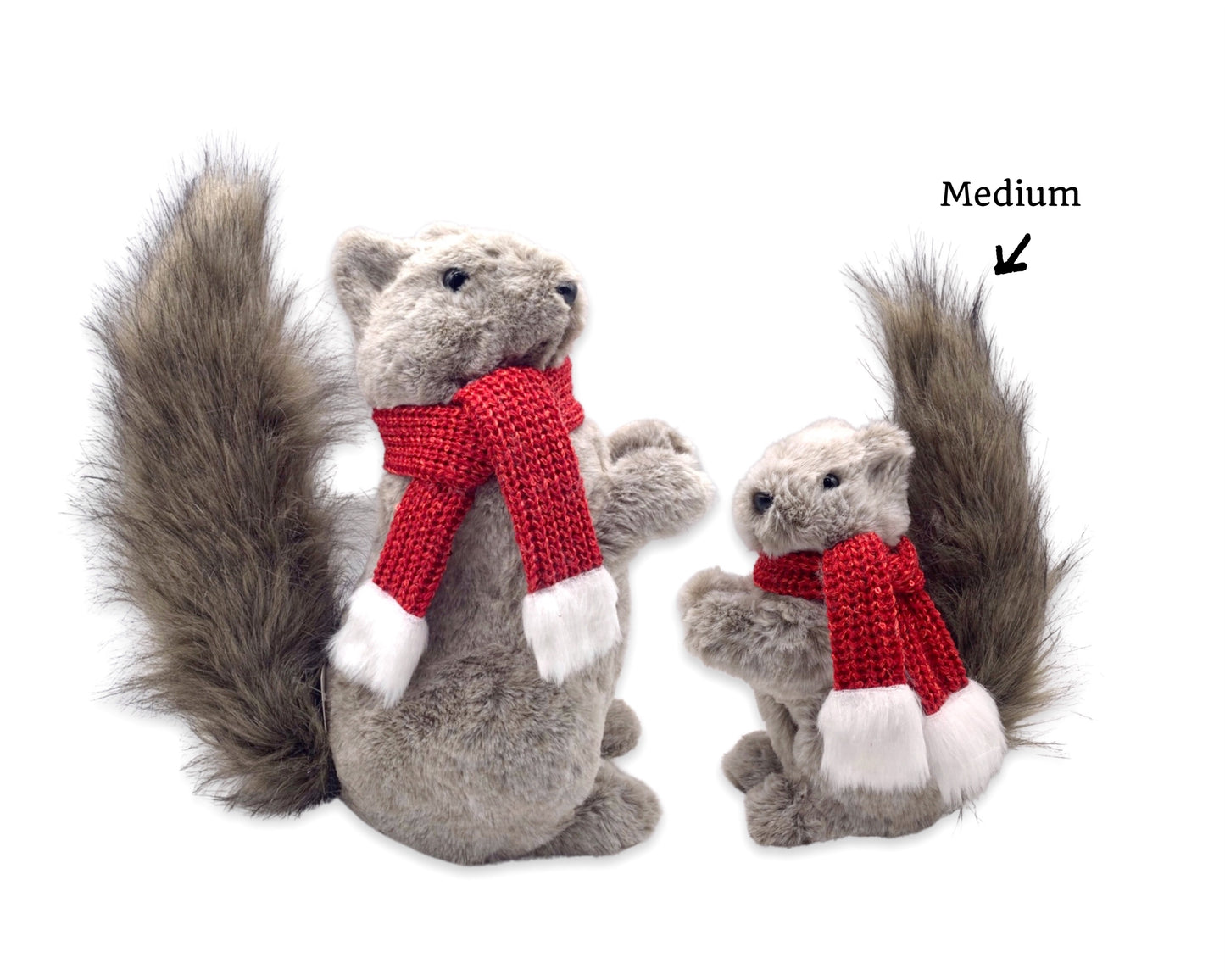 6 Xmas Rodney Squirrel Decorations - 23cm