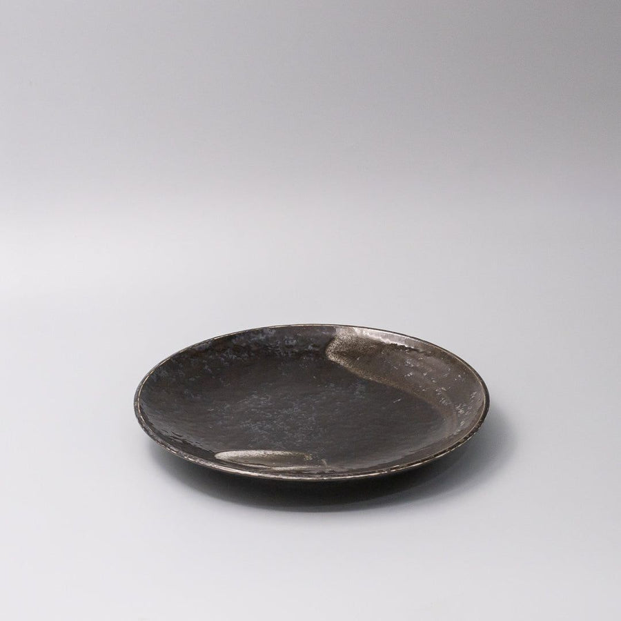 Plate 25cm Bronze Brushstroke Glaze - SuperSaverAU - view 1