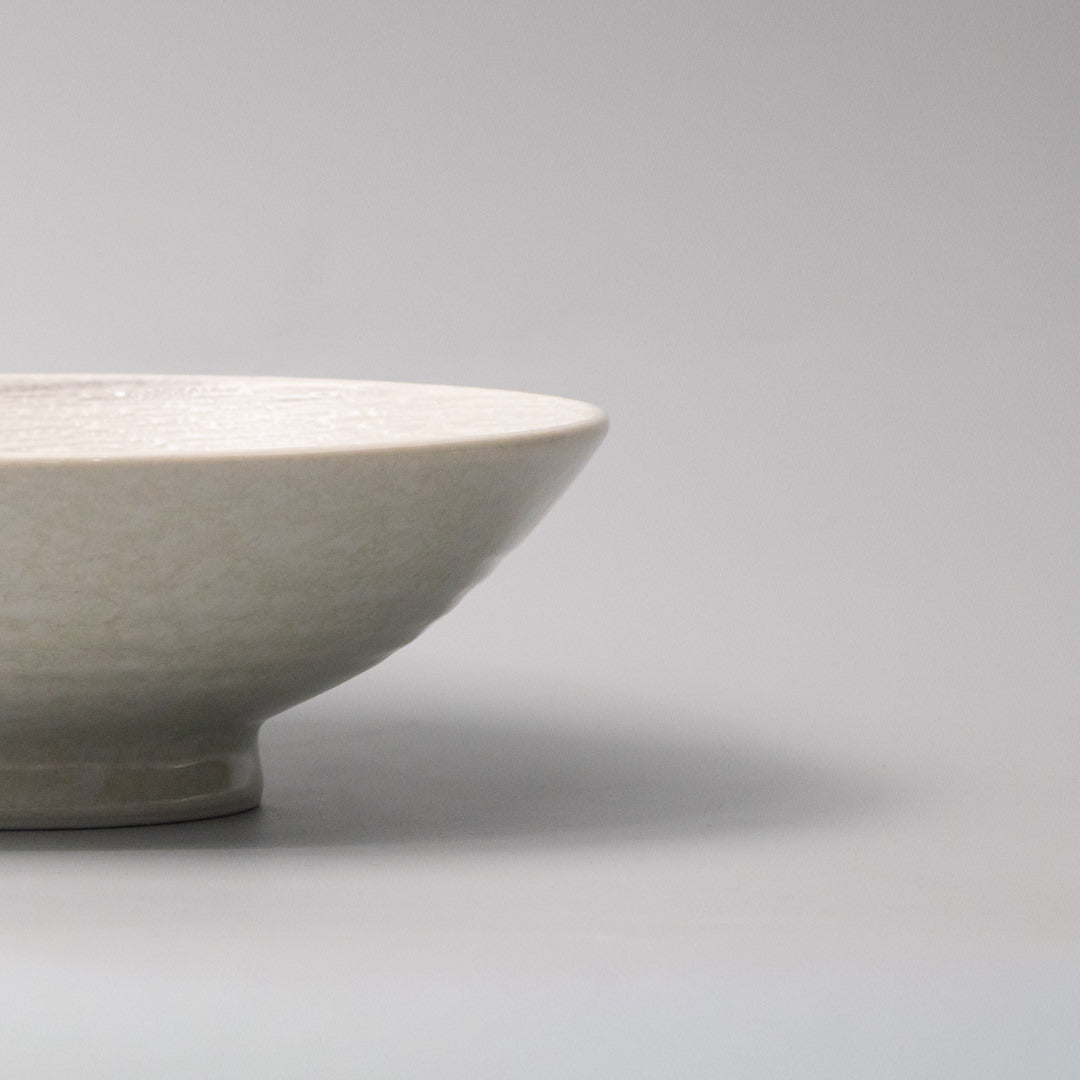Premium Grey Swirl Glaze Ramen Bowl – 24cm Noodle Bowl