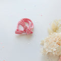 MANGO JELLY Handmade Dusty Pink Metal Free Soft Hair Ties - 4cm - 1 Pair - SuperSaverAU - view 2