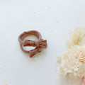 MANGO JELLY Handmade Dusty Pink Metal Free Soft Hair Ties - 4cm - 1 Pair - SuperSaverAU - view 4
