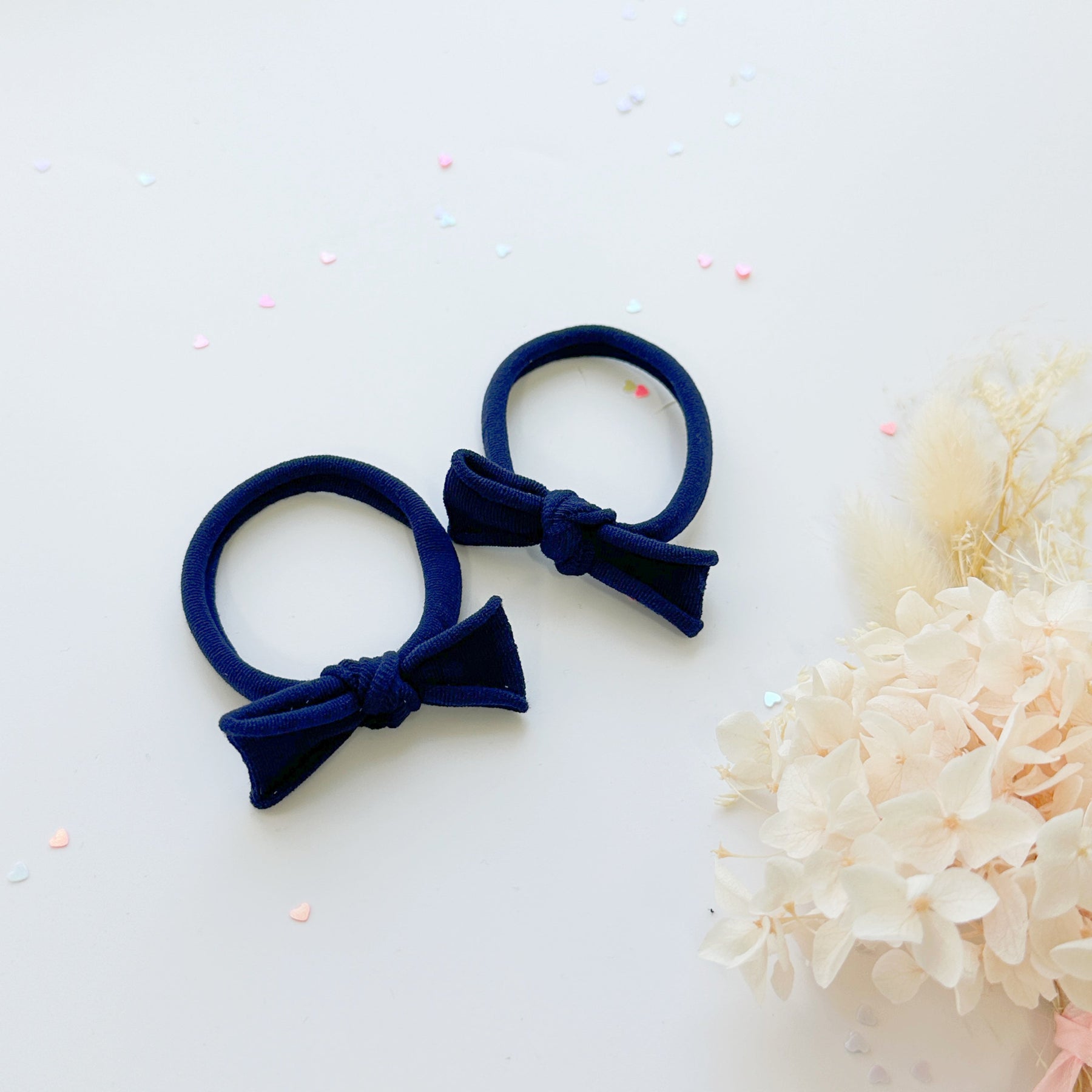 MANGO JELLY Handmade Violet Metal Free Soft Hair Ties - 4cm, 3 Pairs - SuperSaverAU - view 5