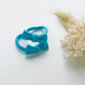 MANGO JELLY Handmade Soft Hair Ties - Bottle Green - 4cm - 1 Pair - SuperSaverAU - view 3