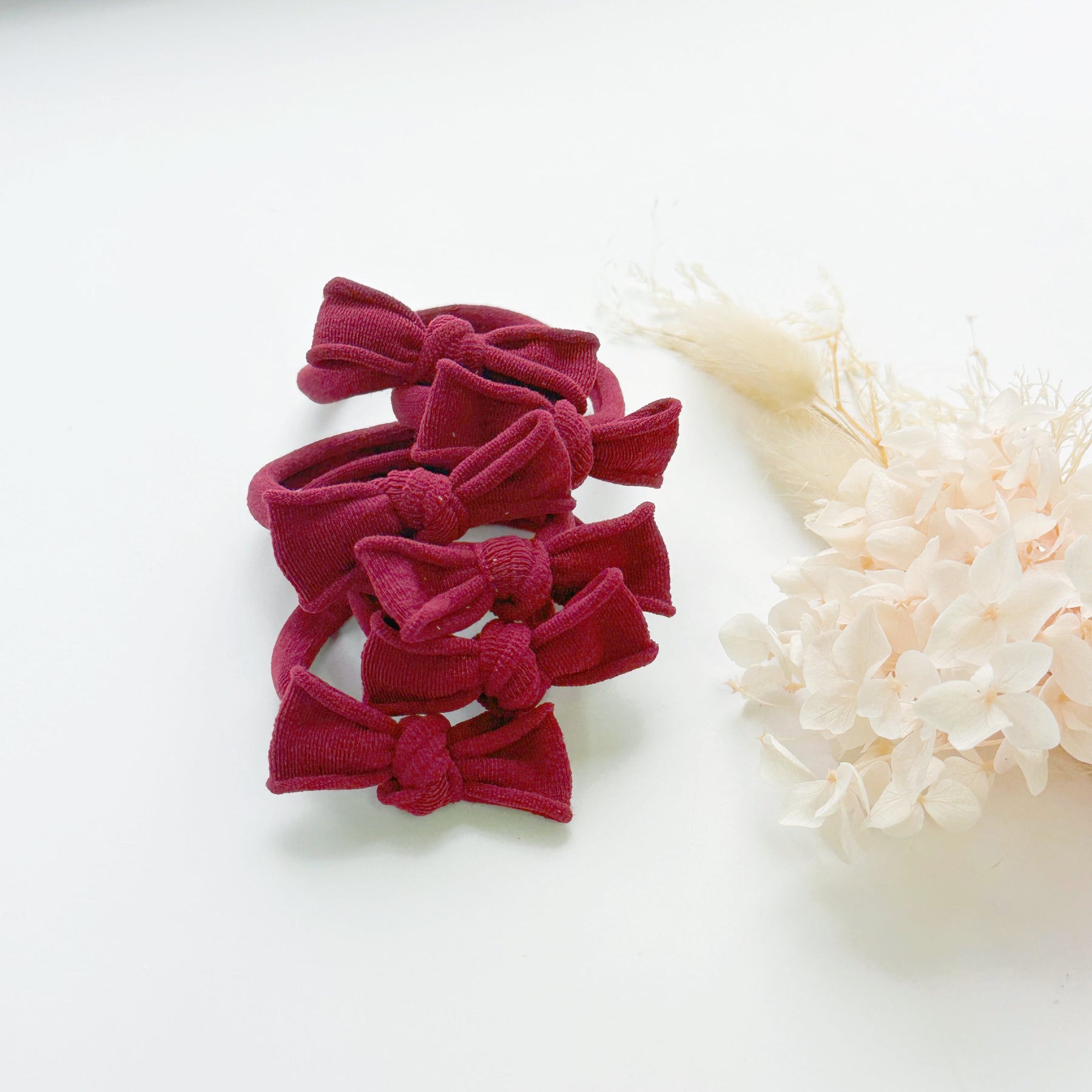 MANGO JELLY Handmade Soft Hair Ties - Yellow - 4cm - 3 Pairs Pack - SuperSaverAU - view 15
