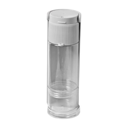 ON THE GO 12x Ribbed Portable Pet Bottle - 280ml Water & 80ml Food, Leak Proof, Easy Fold, 7.9x7.4x21.2cm, Pink - SuperSaverAU - view 3