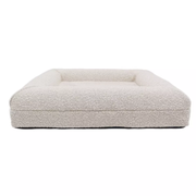 HOPD Memory Foam Dog Bed Bouclé - Medium, Waterproof, Easy Clean, Bolster Support - SuperSaverAU - view 1