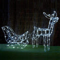Solar LED Sleigh with Reindeer - 80 cm - SuperSaverAU - view 2