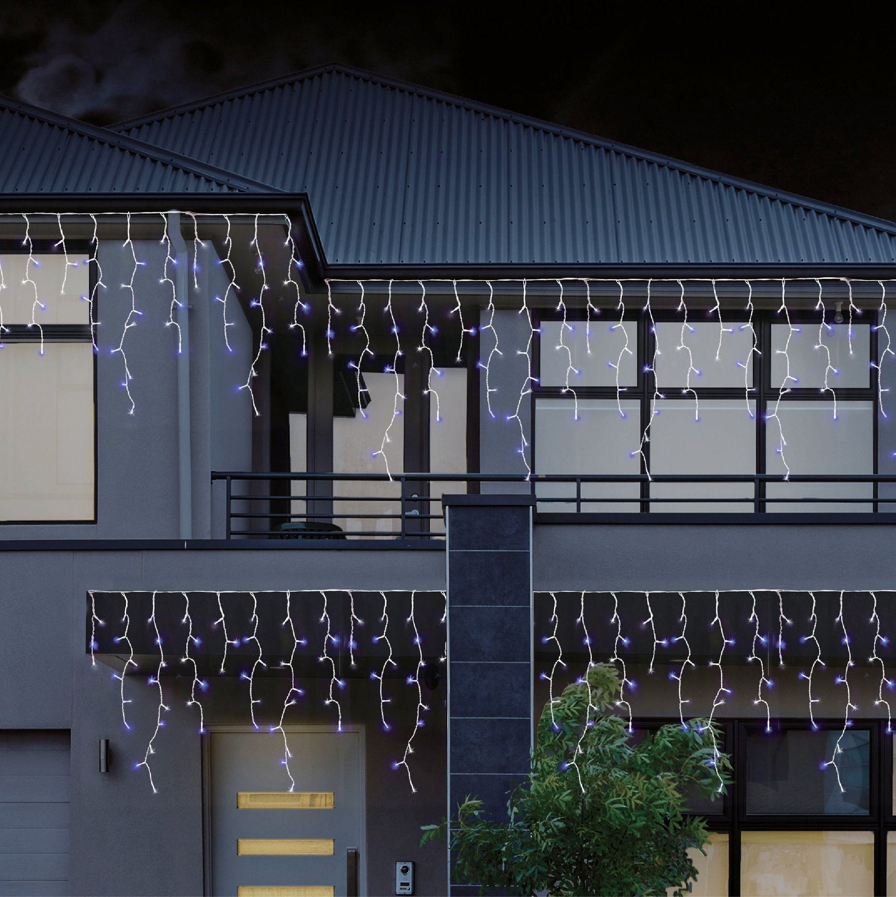 960 LEDs Snowing Icicle Lights – available in 4 Colors - Multicolor - SuperSaverAU - view 1