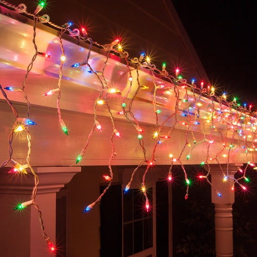 500 LED Icicle Lights – available in 4 Colors - Multicolor - SuperSaverAU - view 1