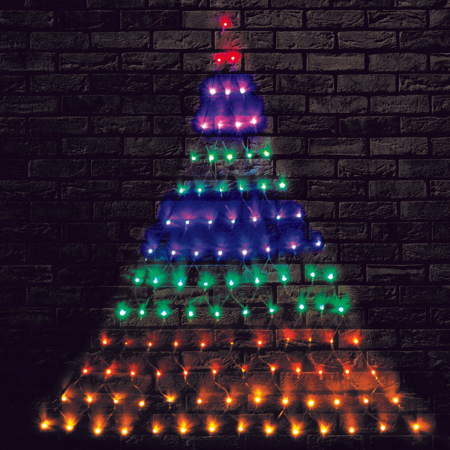 LED Christmas Tree Rainbow Wall Net Lights - SuperSaverAU - view 1