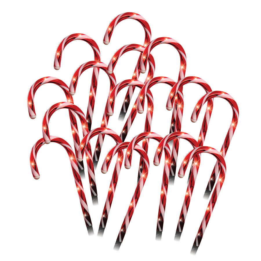 LED Candy Canes Path Lights 20pk - SuperSaverAU - view 1