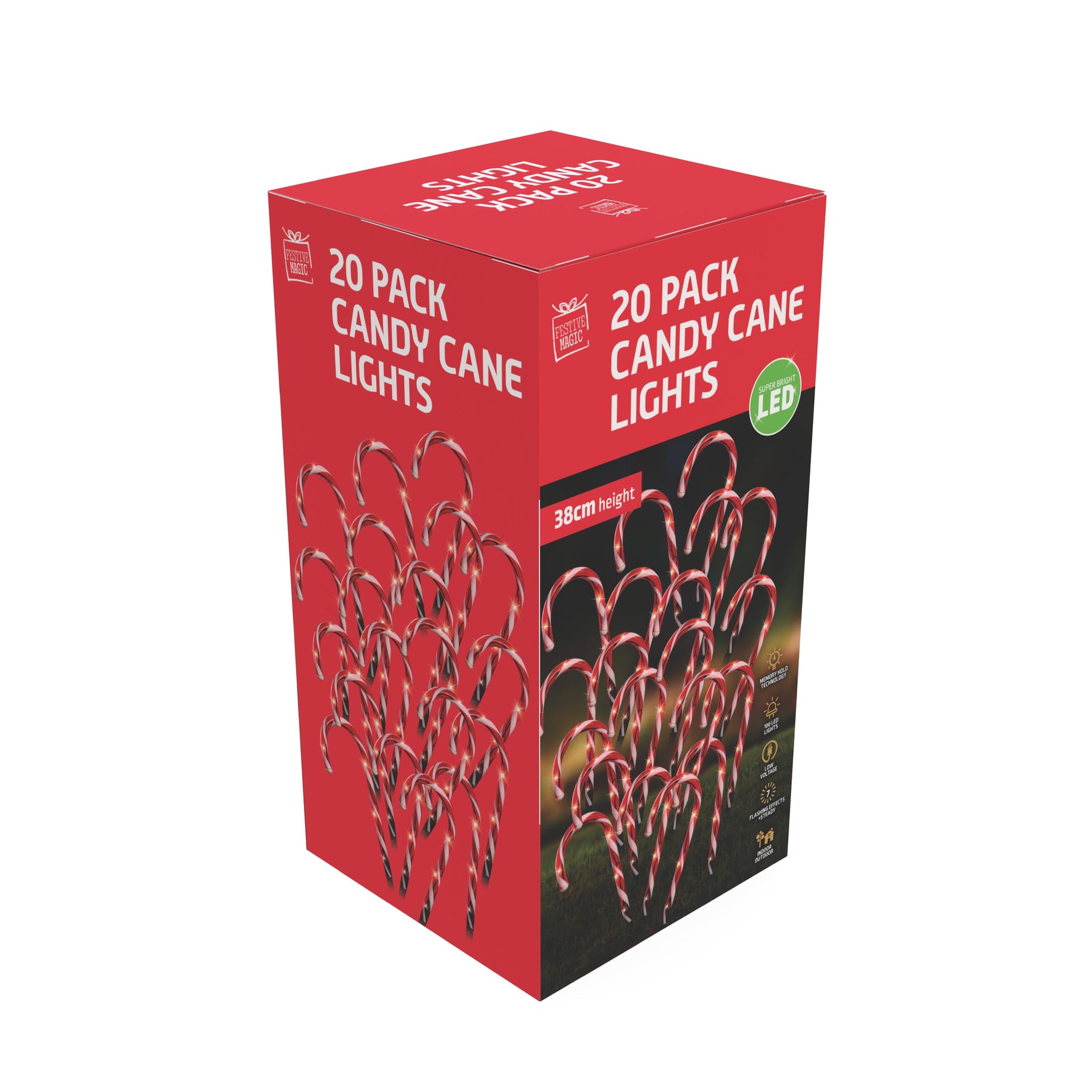 LED Candy Canes Path Lights 20pk - SuperSaverAU - view 2