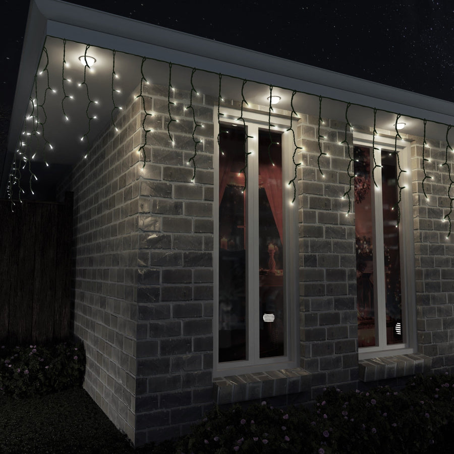 Solar 400 LED Icicle Lights available in 3 Colors - Multicolor - SuperSaverAU - view 1