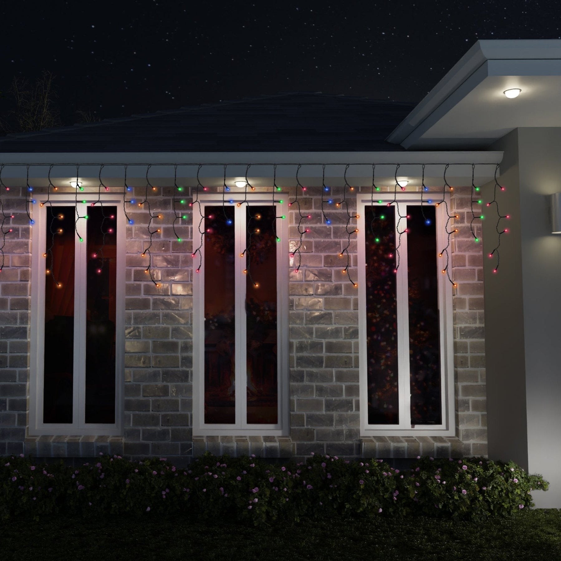 Solar 400 LED Icicle Lights available in 3 Colors - Multicolor - SuperSaverAU - view 4