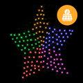Solar 150 LED Star Net – Rainbow Color 150cm - SuperSaverAU - view 1