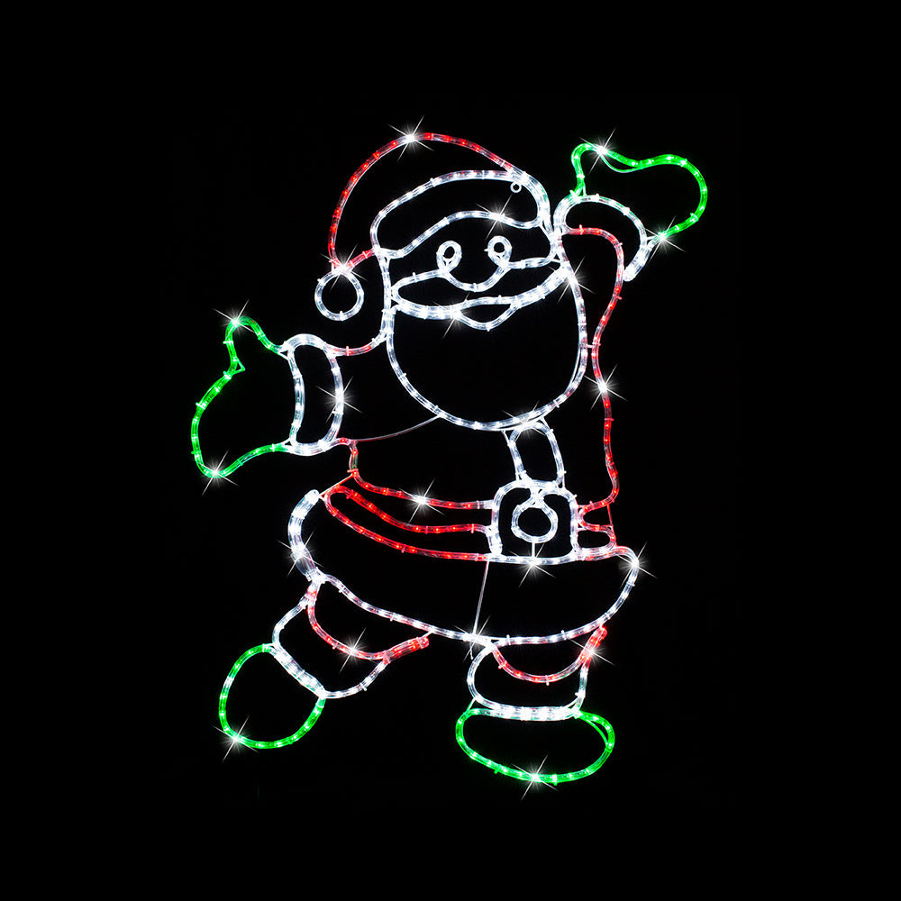 LED Ropelight Happy Santa Twinkle 1 Meter Tall - SuperSaverAU - view 1