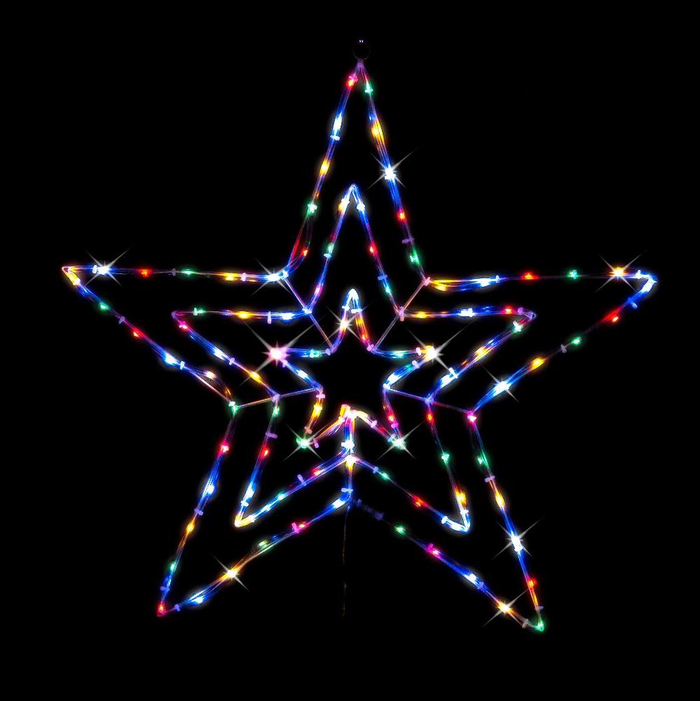 Solar LED Tubelight 3D Star Flash Multi - SuperSaverAU - view 2