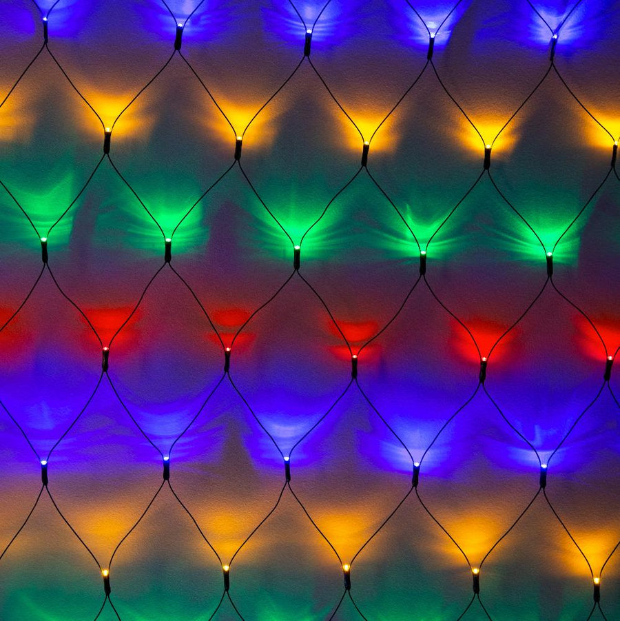 360 LED Net Lights Connectable available in 3 Colors - Warm White - SuperSaverAU - view 1