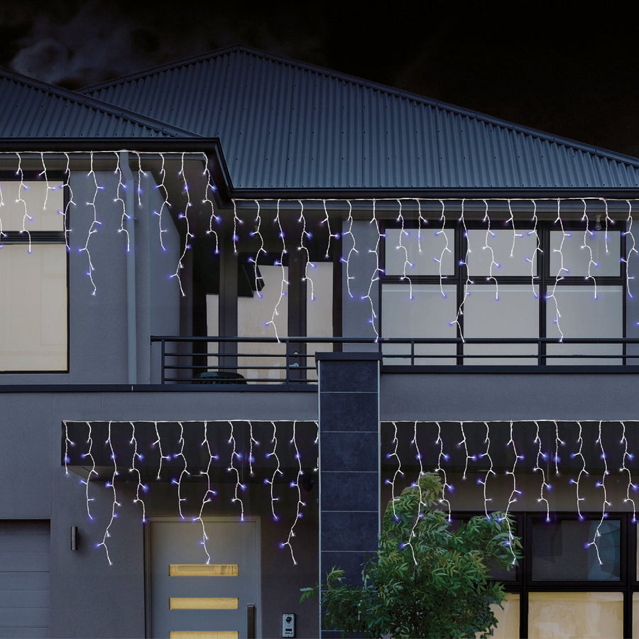 480 LEDs Snowing Icicle Lights – available in 4 Colors - Multicolor - SuperSaverAU - view 1