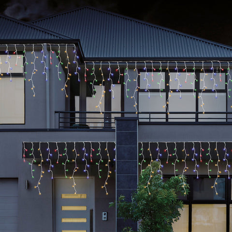 480 LEDs Snowing Icicle Lights – available in 4 Colors - White & Blue - SuperSaverAU - view 1