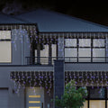 480 LEDs Snowing Icicle Lights – available in 4 Colors - Warm White - SuperSaverAU - view 2