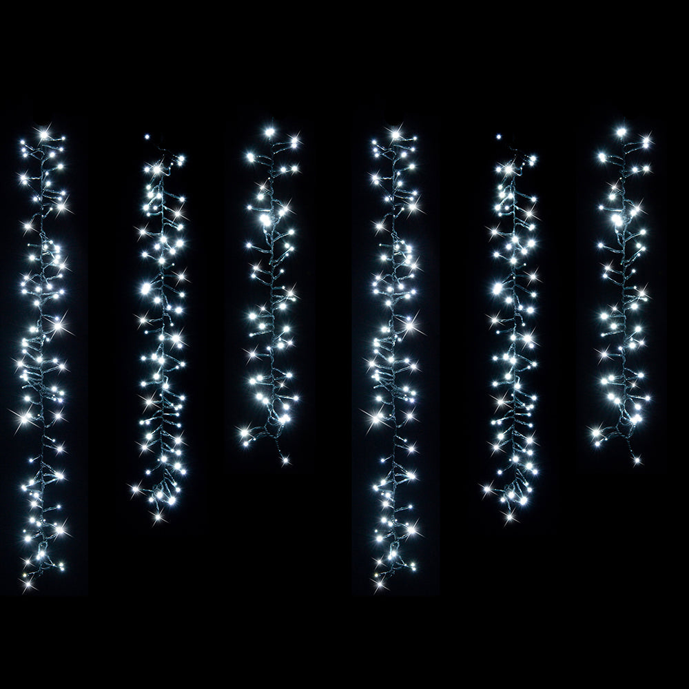 Solar 480 LED Cluster Chain Lights available in 2 Colors - Cool White - SuperSaverAU - view 2