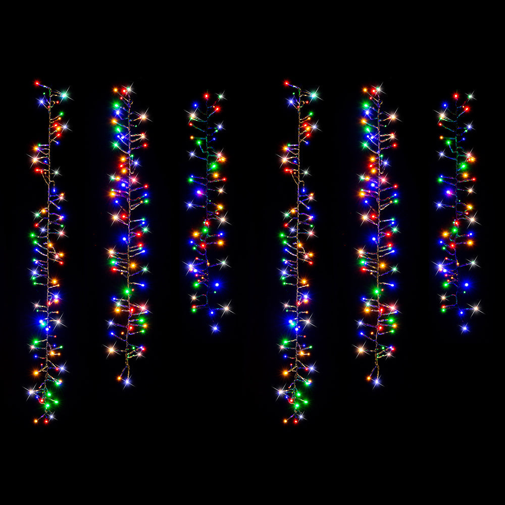 Solar 480 LED Cluster Chain Lights available in 2 Colors - Cool White - SuperSaverAU - view 4