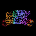 LED Merry Christmas Ropelight Rainbow 100cm - SuperSaverAU - view 1